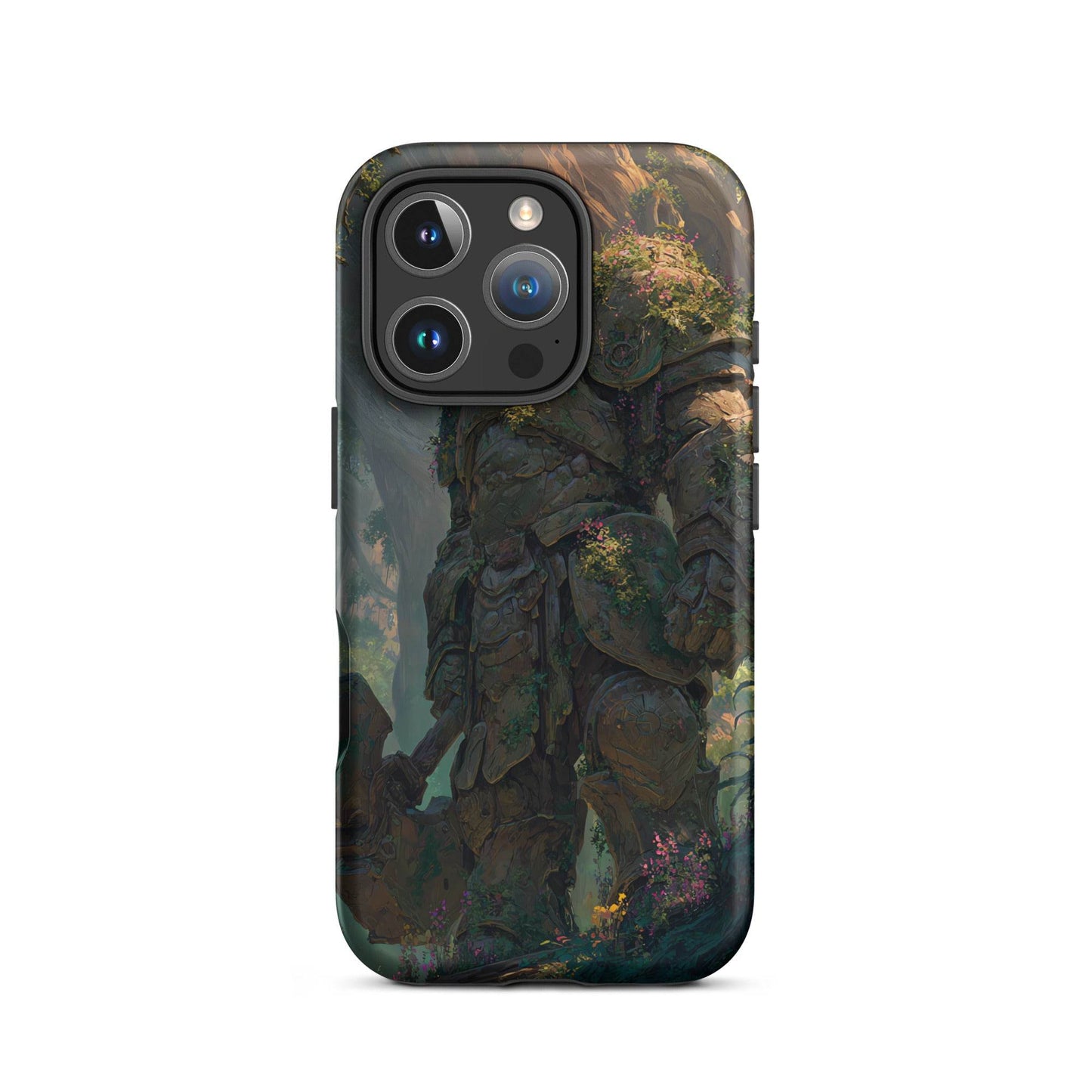 Earth Elemental Knight, Original Anime Art Tough Case for iPhone® - Chromavolt