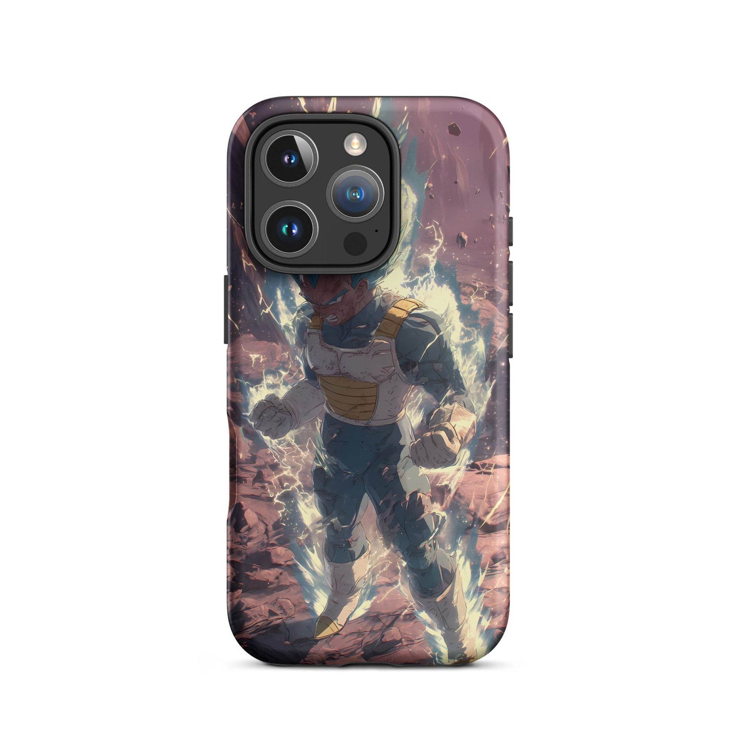 Super Saiyan Blue Vegeta, Dragon Ball Super Anime Fan Art Tough Case for iPhone® - Chromavolt