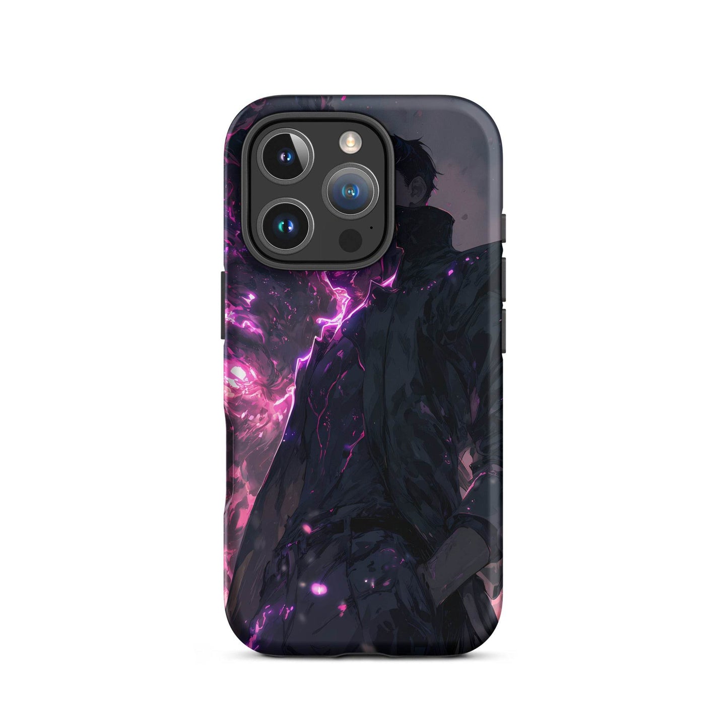 Solo Leveling Sung Jinwoo Shadow Monarch Anime Fan Art Tough Case for iPhone® - Chromavolt