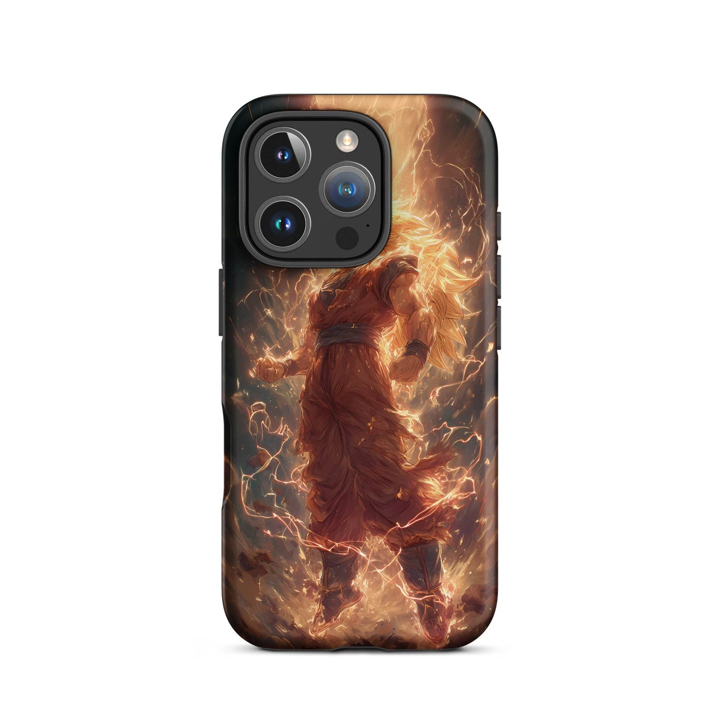 Super Saiyan 3 Goku, Dragon Ball Z Anime Fan Art Tough Case for iPhone® - Chromavolt