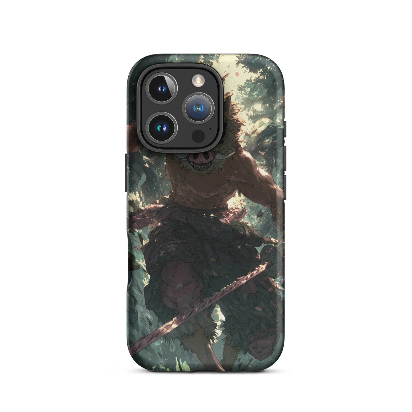 Inosuke Hashibira Demon Slayer Anime Fan Art Tough Case for iPhone® - Chromavolt