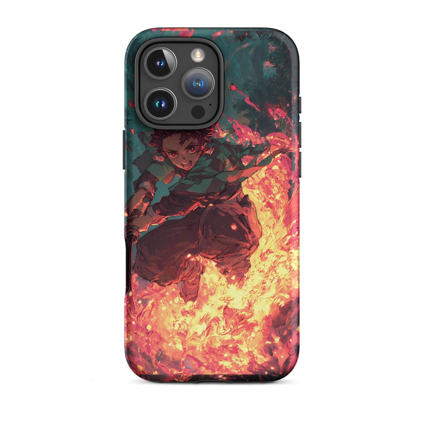 Tanjiro Kamado Hinokami Kagura, Demon Slayer Anime Tough Case for iPhone® - Chromavolt