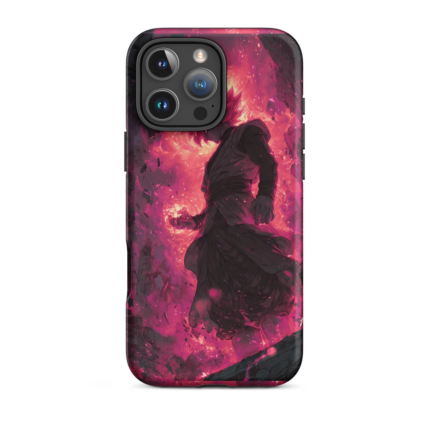 Zamasu Goku Black, Pink Rose Super Saiyan Dragon Ball Tough Case for iPhone® - Chromavolt