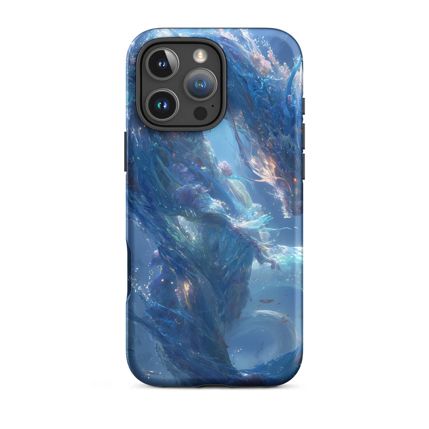 Water Dragon: The Serpent of Serenity Tough Case for iPhone® - Chromavolt