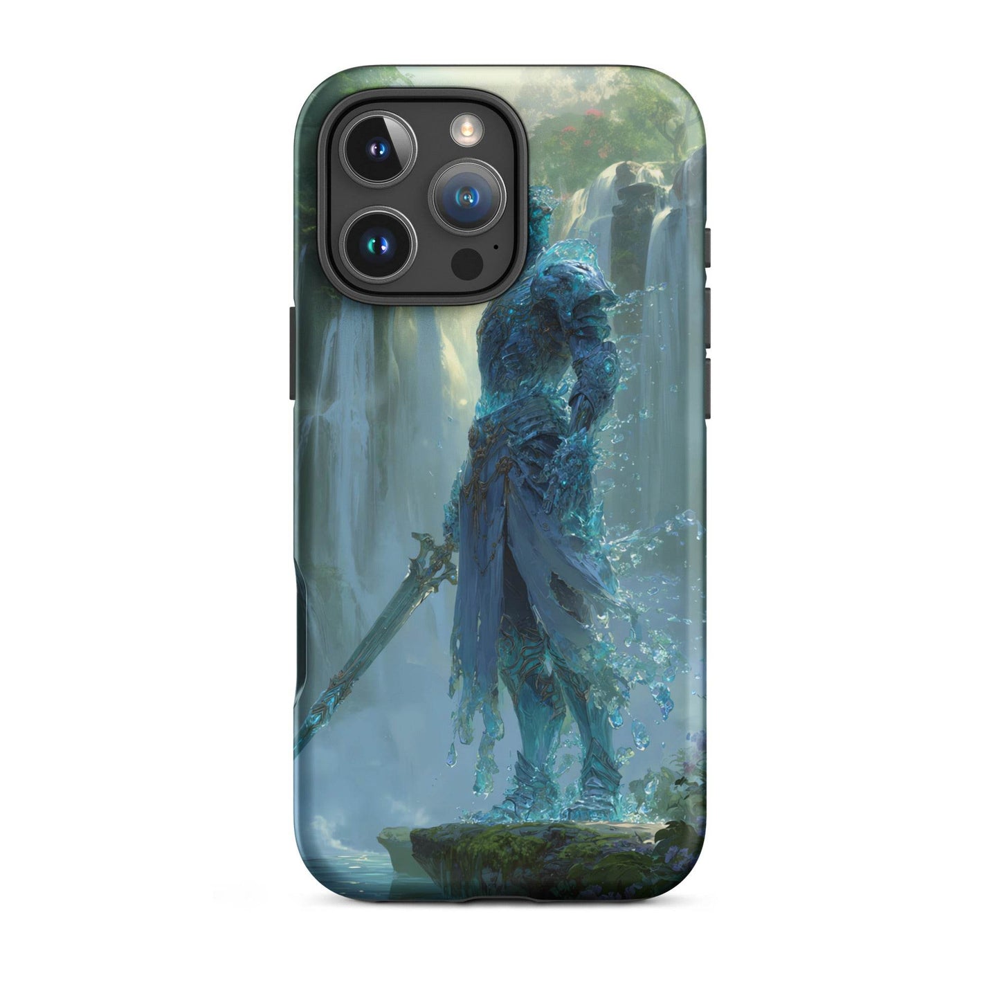 Water Elemental Knight, Original Anime Art Tough Case for iPhone® - Chromavolt