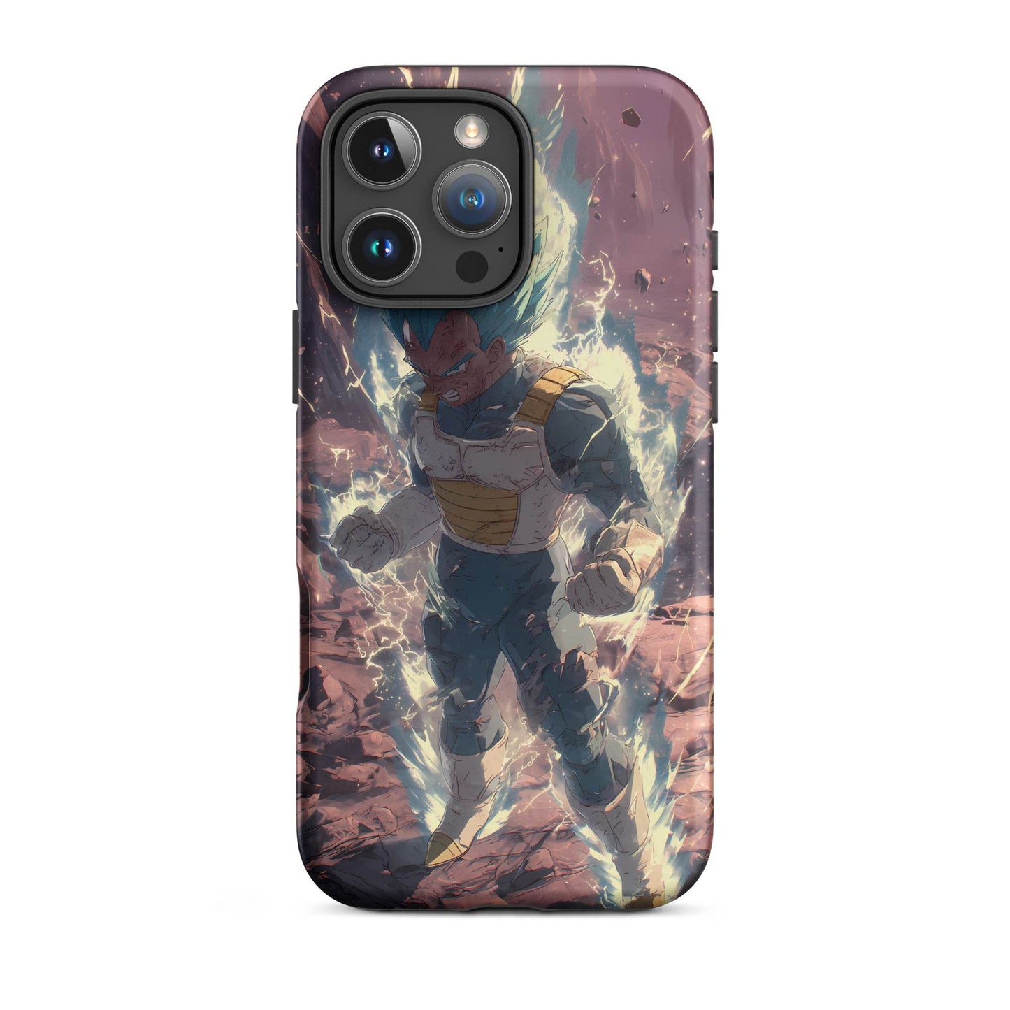 Super Saiyan Blue Vegeta, Dragon Ball Super Anime Fan Art Tough Case for iPhone® - Chromavolt