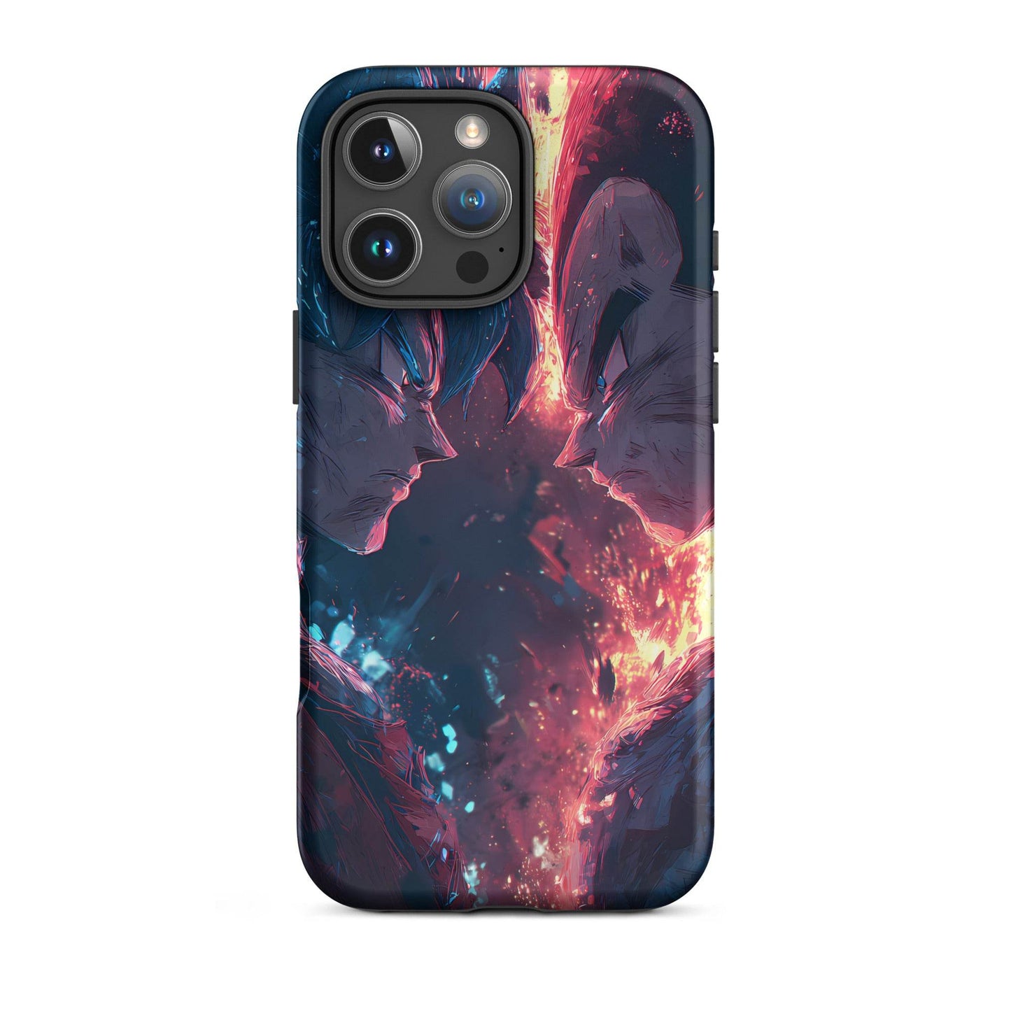 Goku Vs Vegeta, Dragon Ball Z Anime Fan Art Tough Case for iPhone® - Chromavolt