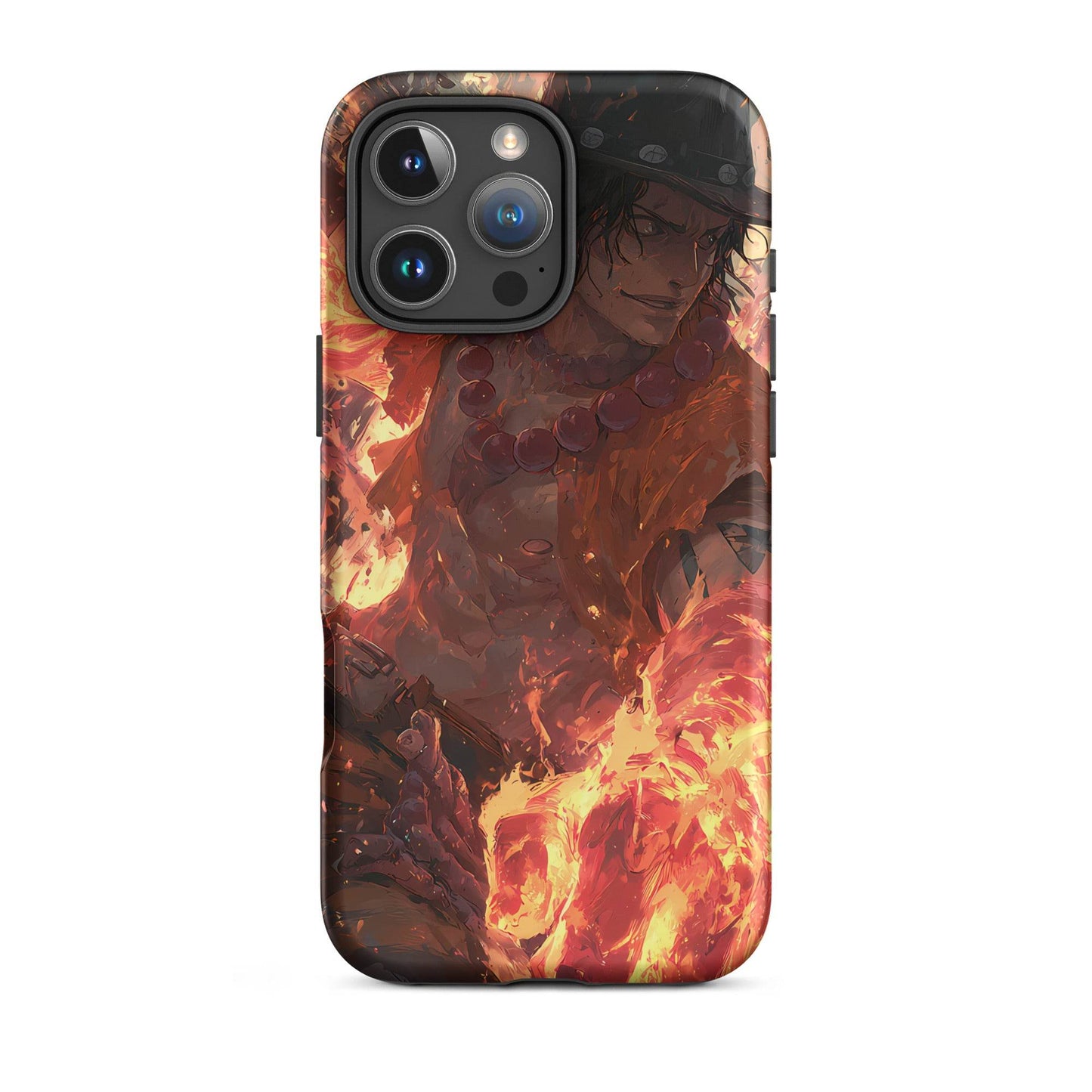 Fire Fist Ace, One Piece Portgas D. Ace Anime Fan Art Tough Case for iPhone® - Chromavolt