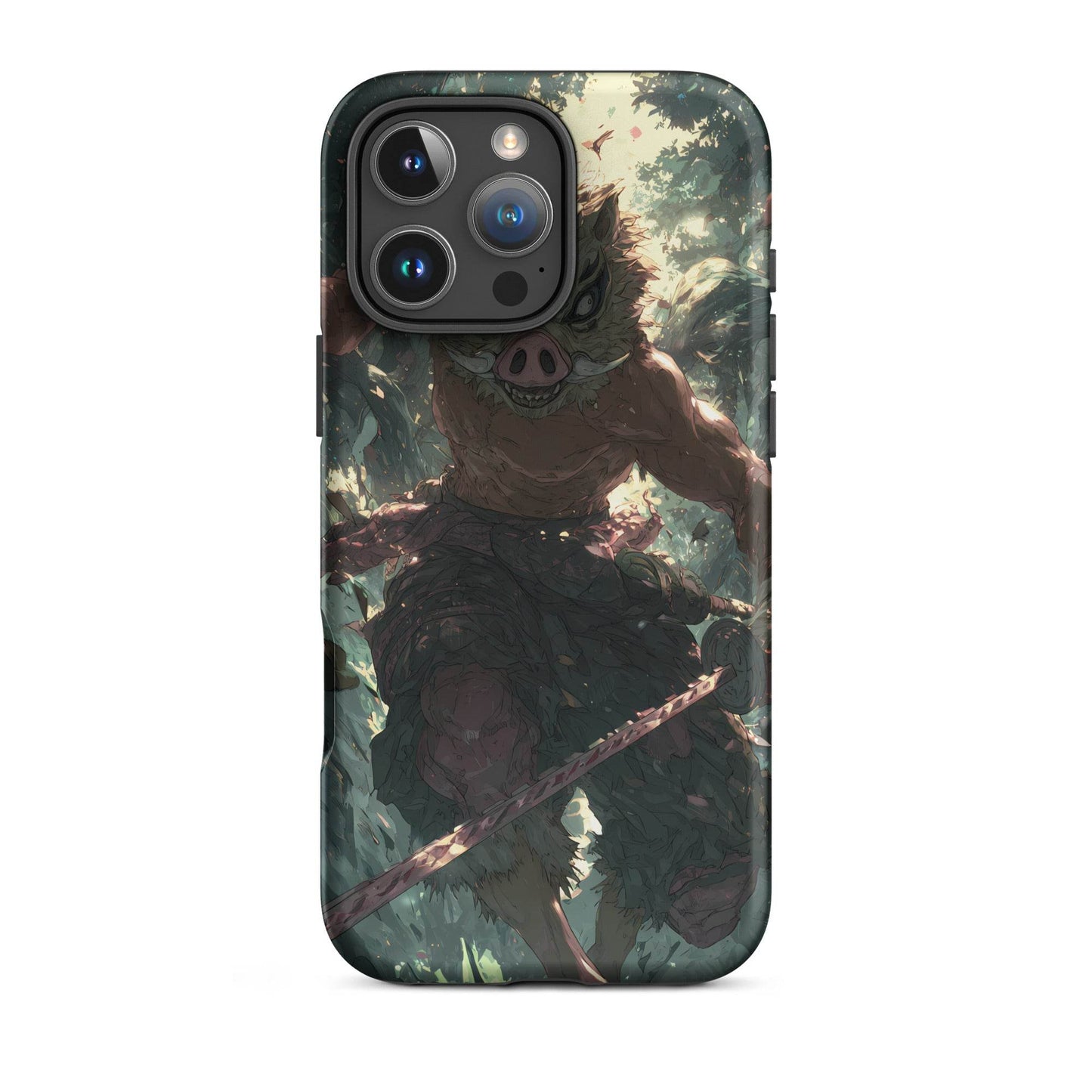 Inosuke Hashibira Demon Slayer Anime Fan Art Tough Case for iPhone® - Chromavolt