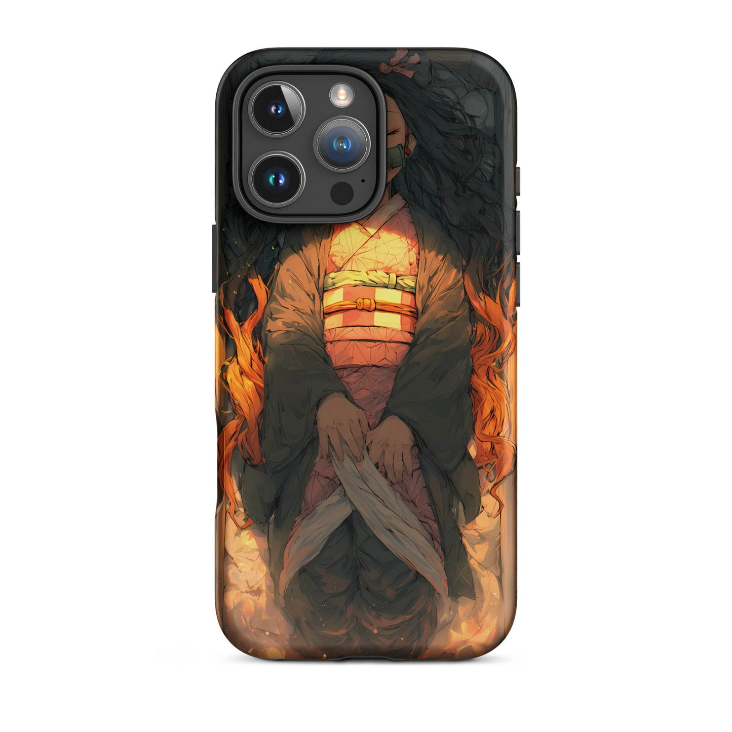Sleeping Nezuko, Demon Slayer Anime Tough Case for iPhone® - Chromavolt