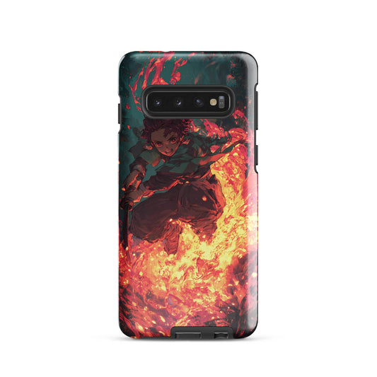 Tanjiro Kamado Hinokami Kagura, Demon Slayer Anime Tough case for Samsung® - Chromavolt