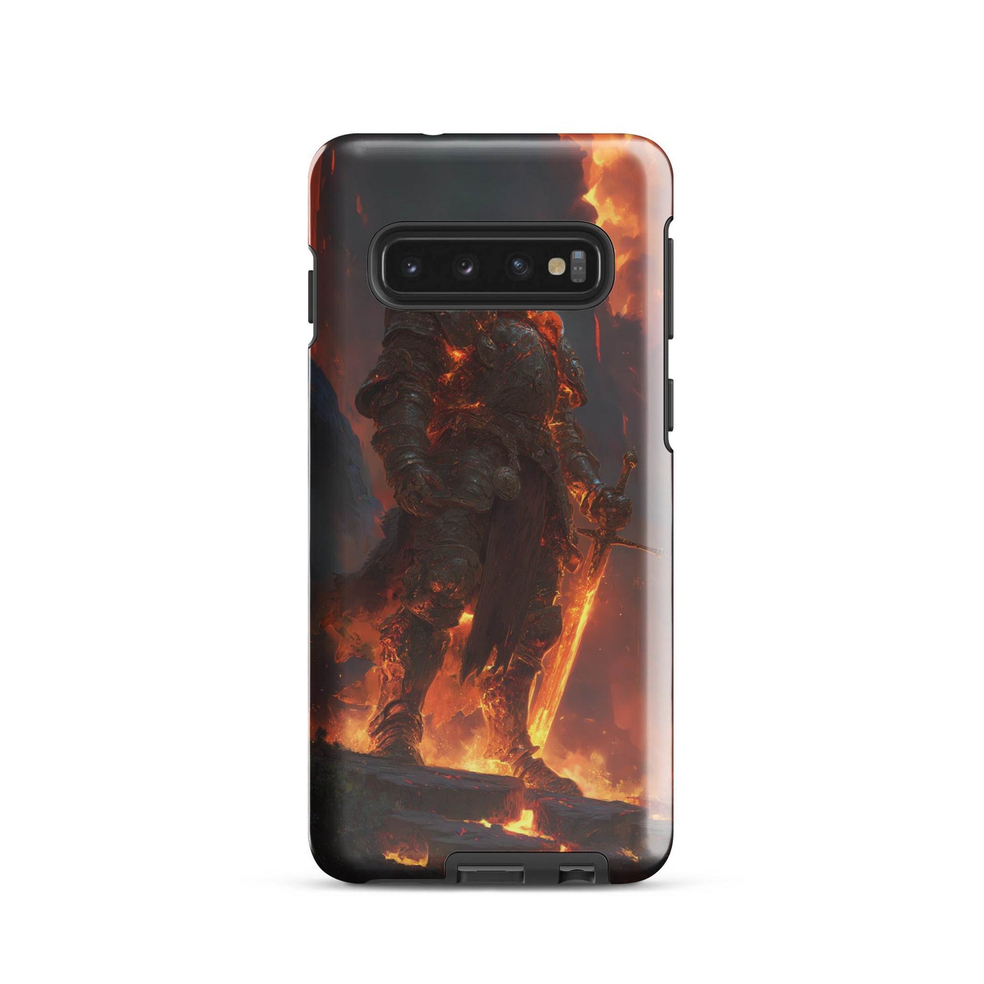 Fire Elemental Knight, Original Anime Art Tough case for Samsung® - Chromavolt