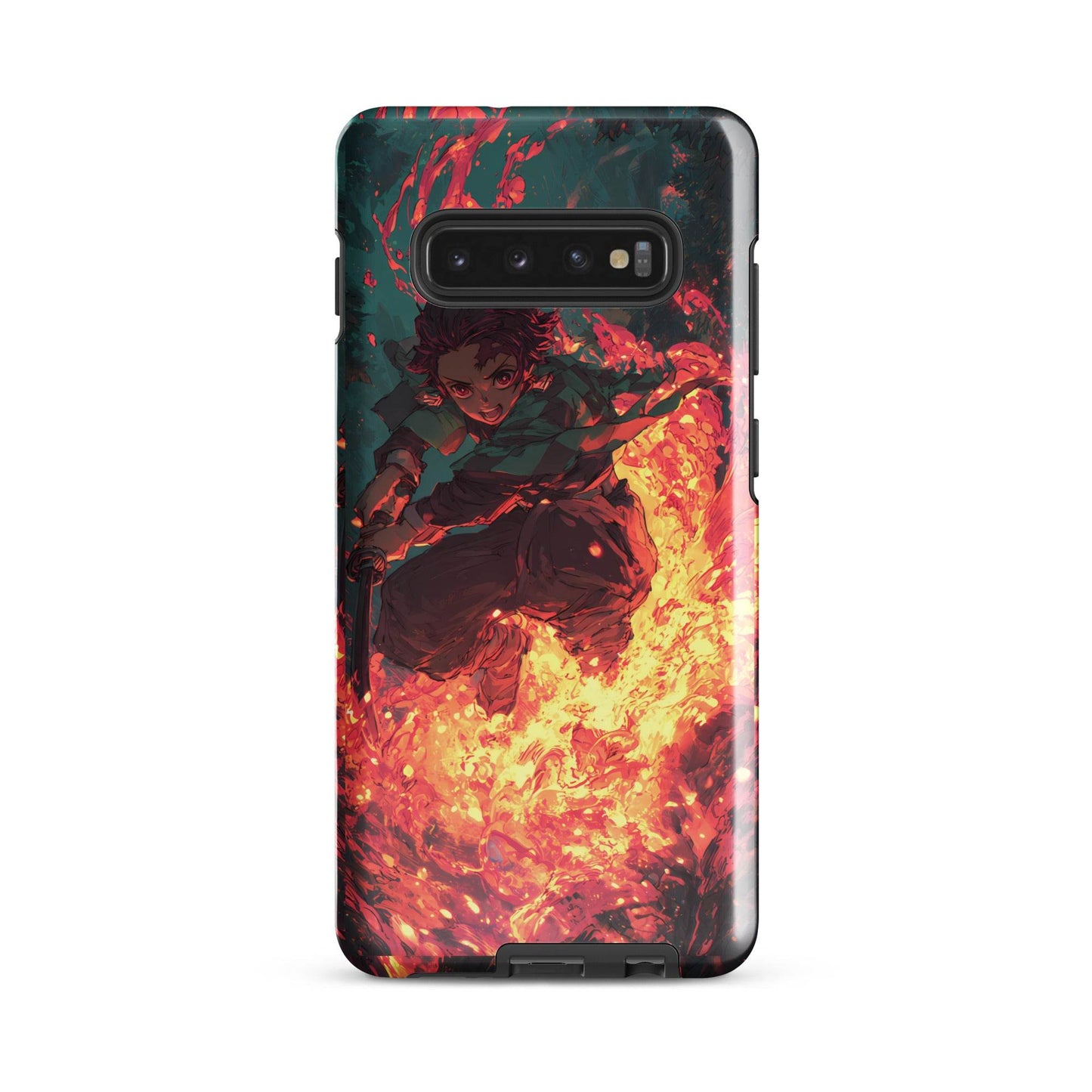 Tanjiro Kamado Hinokami Kagura, Demon Slayer Anime Tough case for Samsung® - Chromavolt