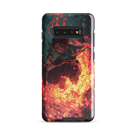 Tanjiro Kamado Hinokami Kagura, Demon Slayer Anime Tough case for Samsung® - Chromavolt