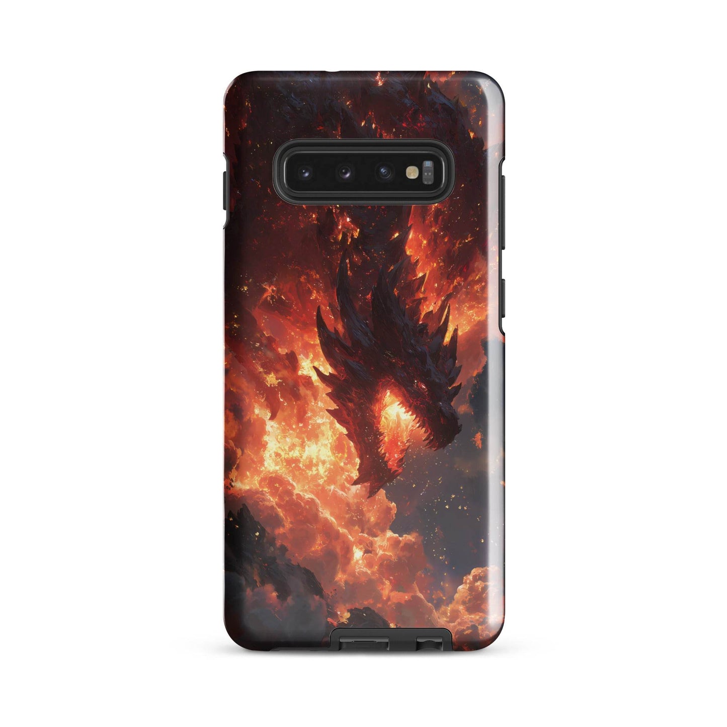 Fire Dragon: The Inferno Sovereign Tough case for Samsung® - Chromavolt