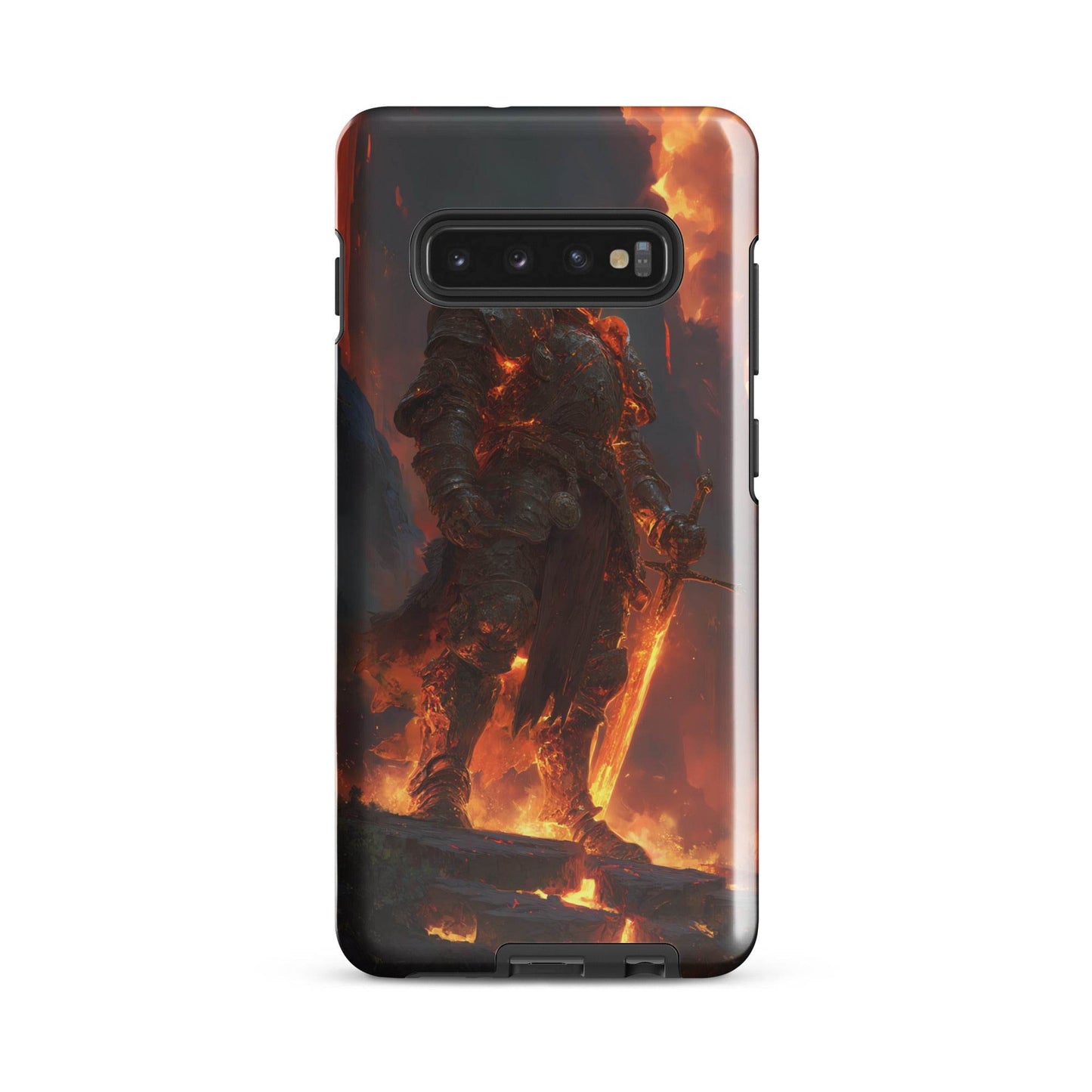 Fire Elemental Knight, Original Anime Art Tough case for Samsung® - Chromavolt