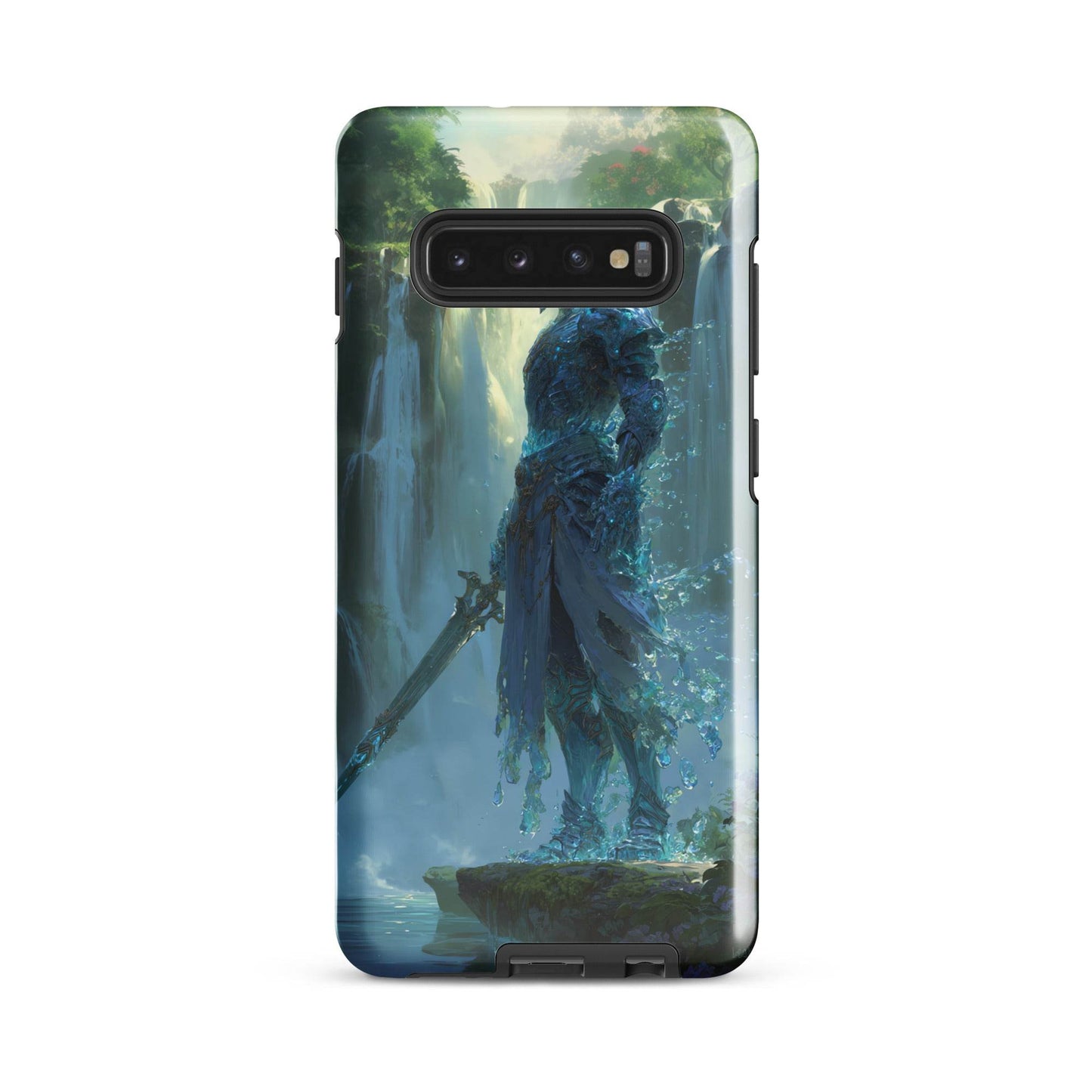 Water Elemental Knight, Original Anime Art Tough case for Samsung® - Chromavolt
