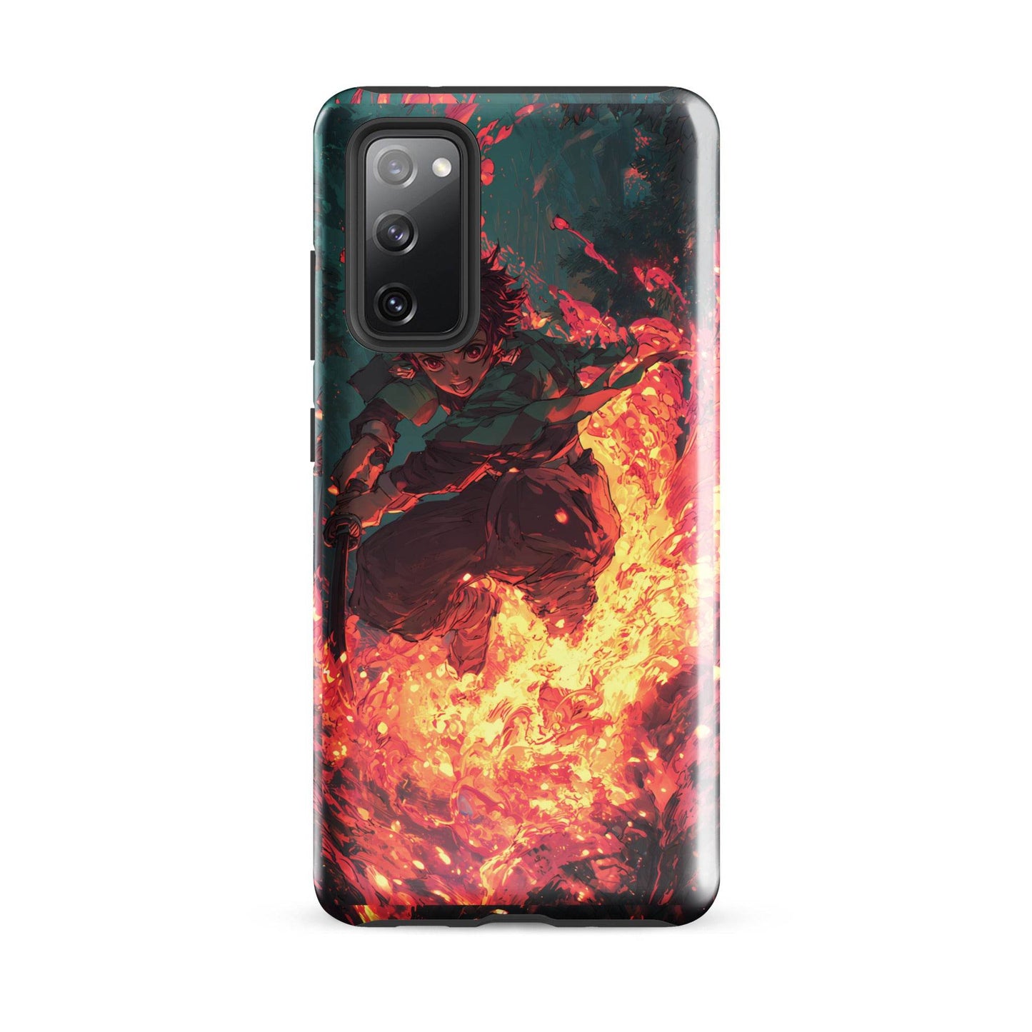Tanjiro Kamado Hinokami Kagura, Demon Slayer Anime Tough case for Samsung® - Chromavolt
