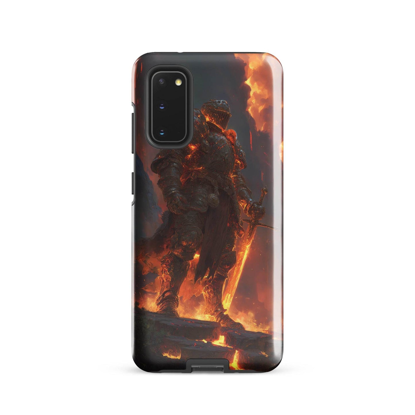 Fire Elemental Knight, Original Anime Art Tough case for Samsung® - Chromavolt