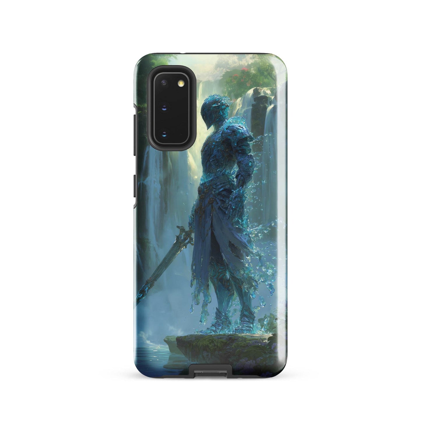 Water Elemental Knight, Original Anime Art Tough case for Samsung® - Chromavolt