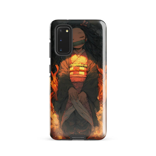 Sleeping Nezuko, Demon Slayer Anime Tough case for Samsung® - Chromavolt
