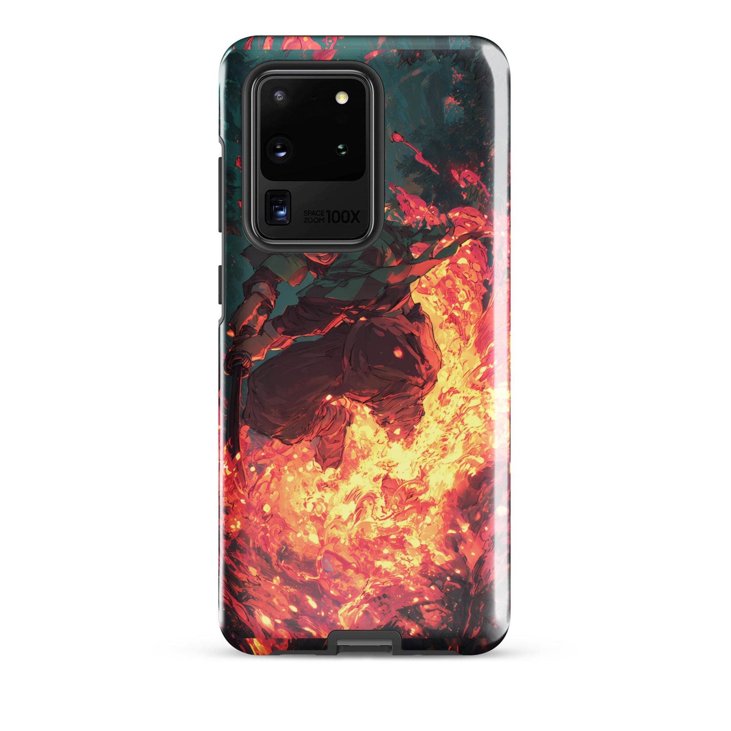 Tanjiro Kamado Hinokami Kagura, Demon Slayer Anime Tough case for Samsung® - Chromavolt
