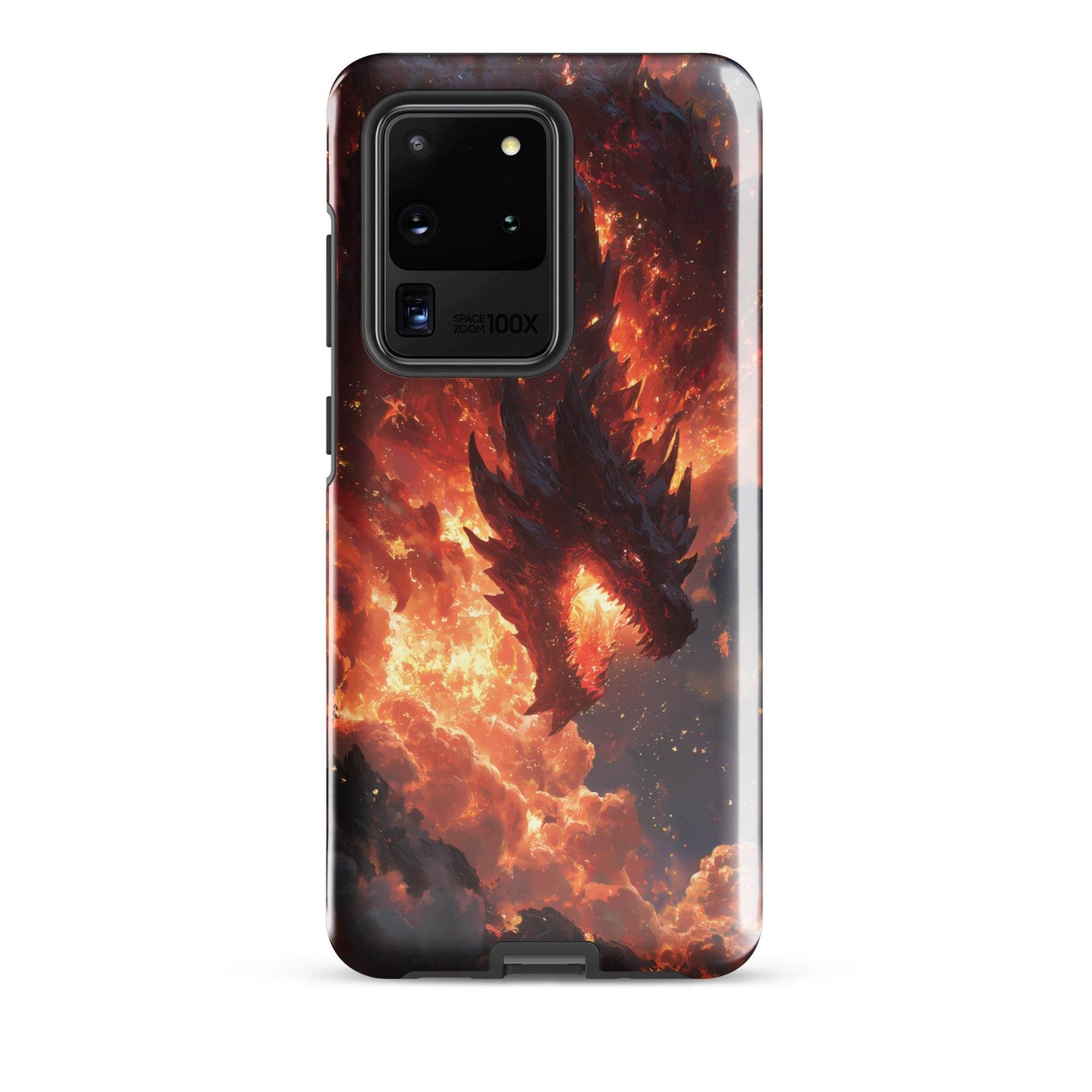 Fire Dragon: The Inferno Sovereign Tough case for Samsung® - Chromavolt