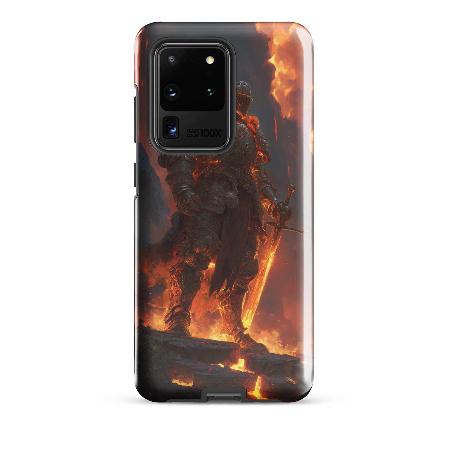 Fire Elemental Knight, Original Anime Art Tough case for Samsung® - Chromavolt