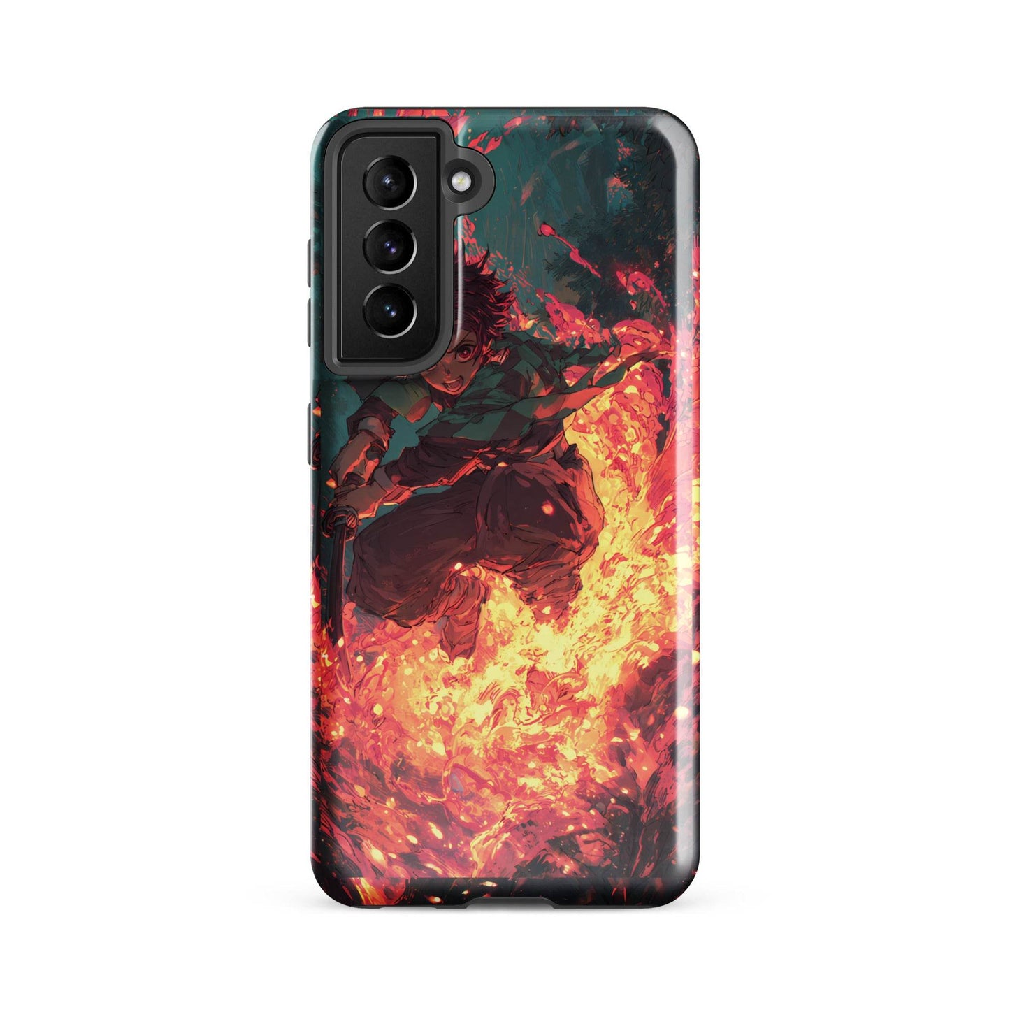 Tanjiro Kamado Hinokami Kagura, Demon Slayer Anime Tough case for Samsung® - Chromavolt