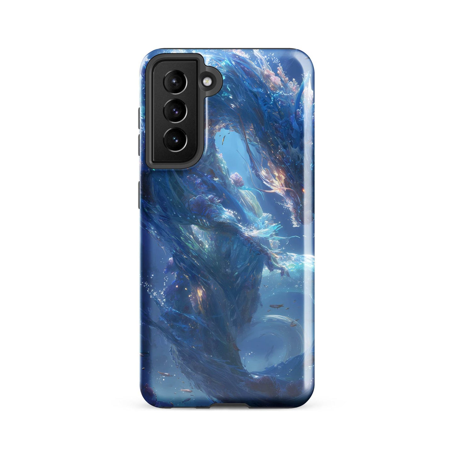 Water Dragon: The Serpent of Serenity Tough case for Samsung® - Chromavolt