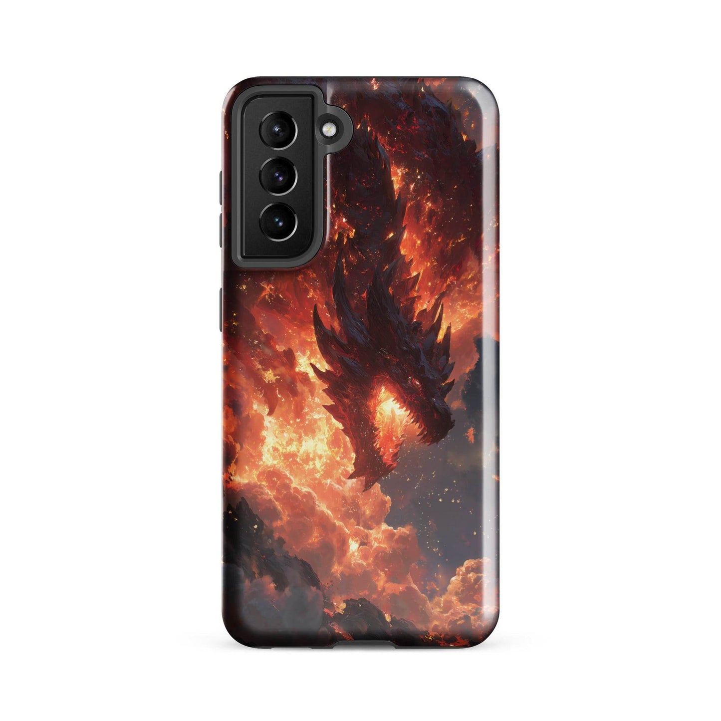 Fire Dragon: The Inferno Sovereign Tough case for Samsung® - Chromavolt