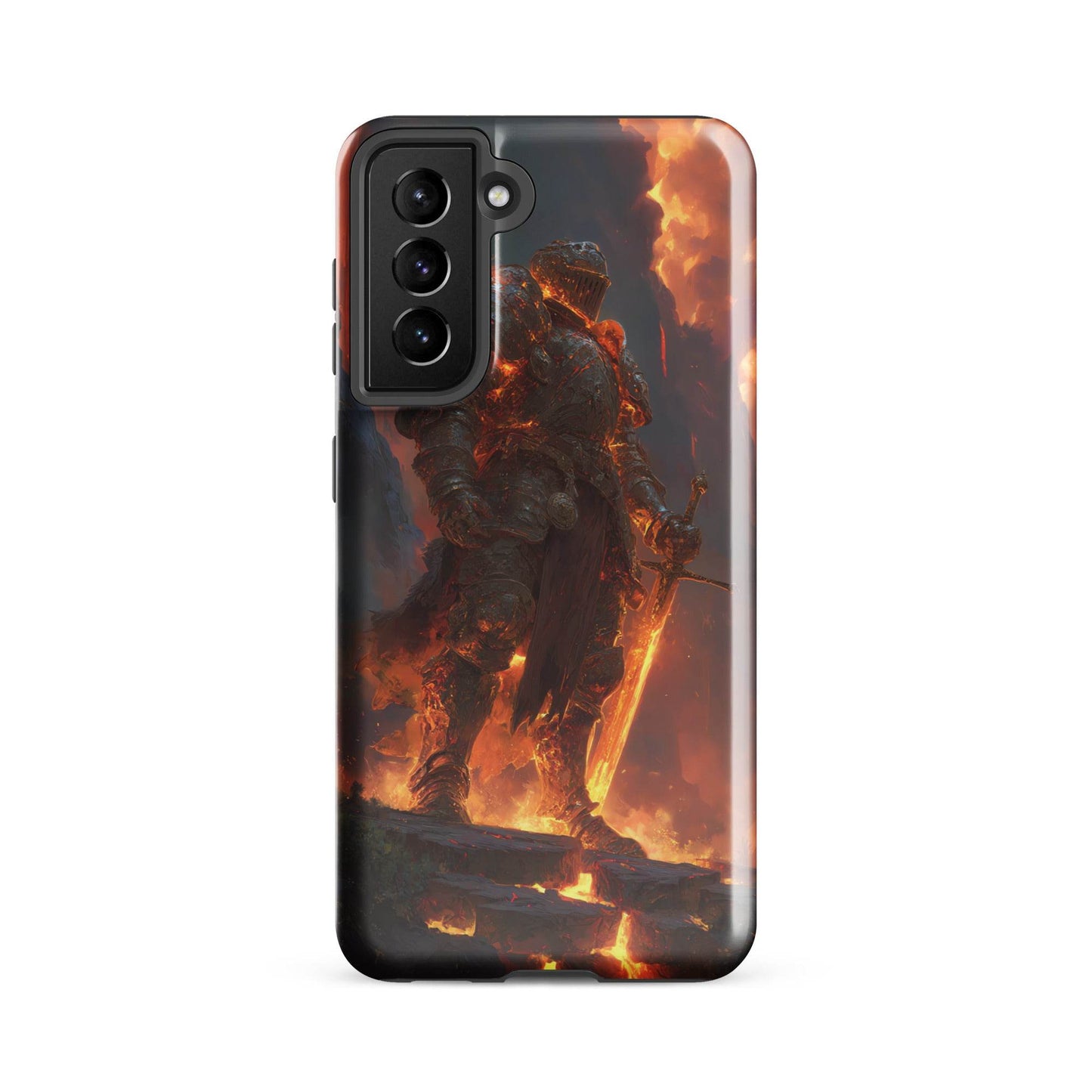 Fire Elemental Knight, Original Anime Art Tough case for Samsung® - Chromavolt
