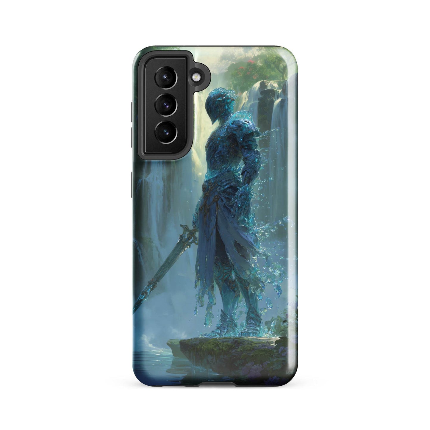 Water Elemental Knight, Original Anime Art Tough case for Samsung® - Chromavolt