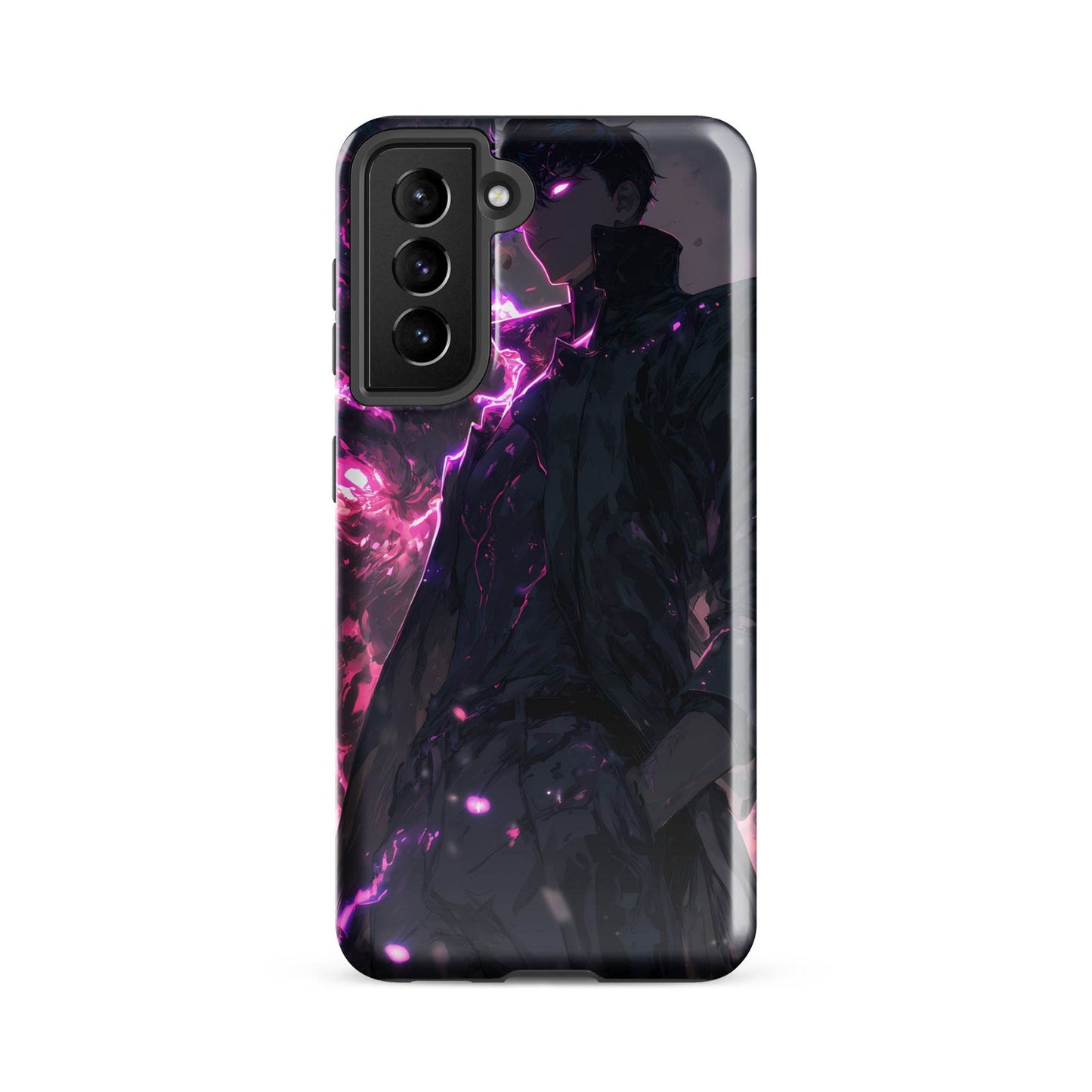 Solo Leveling Sung Jinwoo Shadow Monarch Anime Fan Art Tough case for Samsung® - Chromavolt
