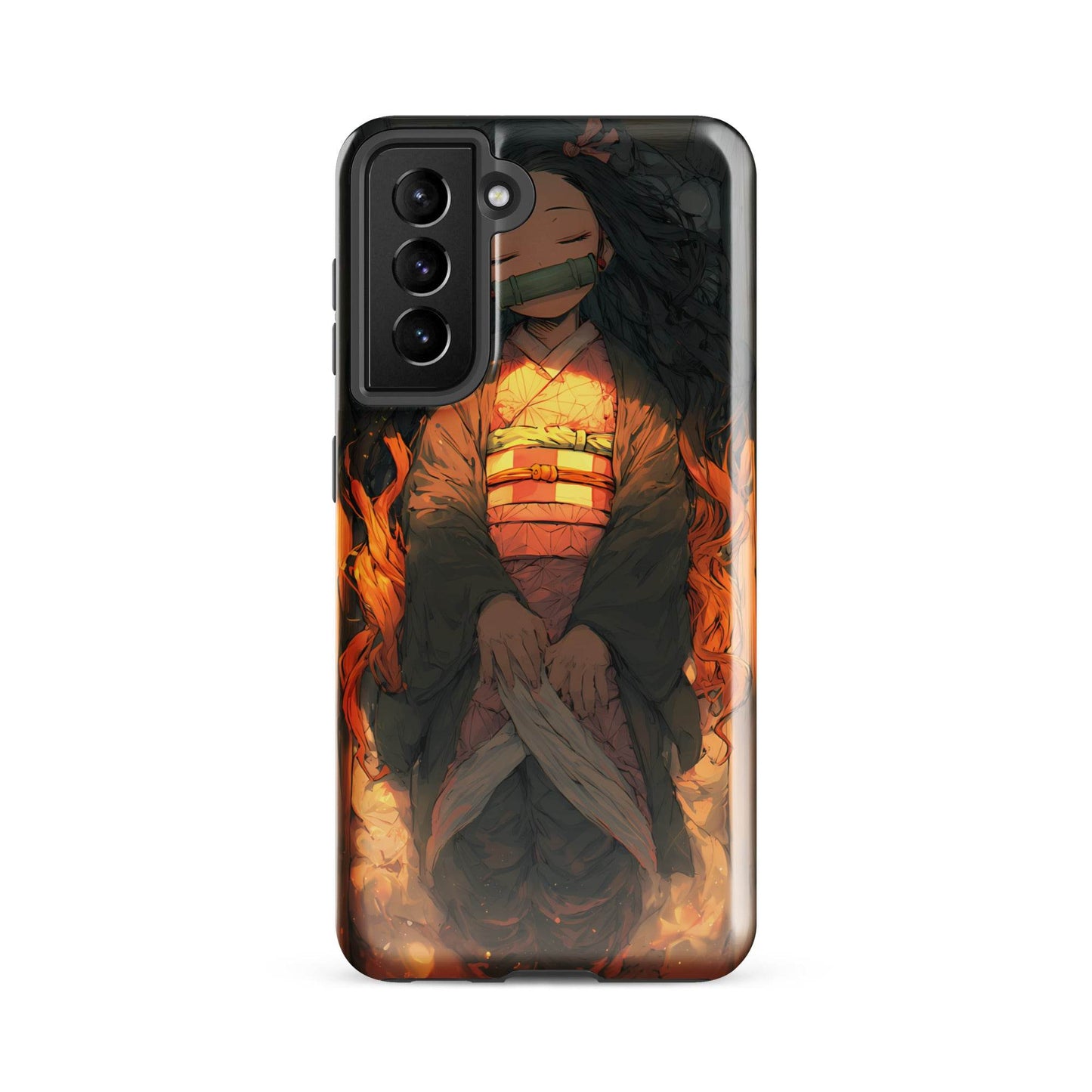Sleeping Nezuko, Demon Slayer Anime Tough case for Samsung® - Chromavolt
