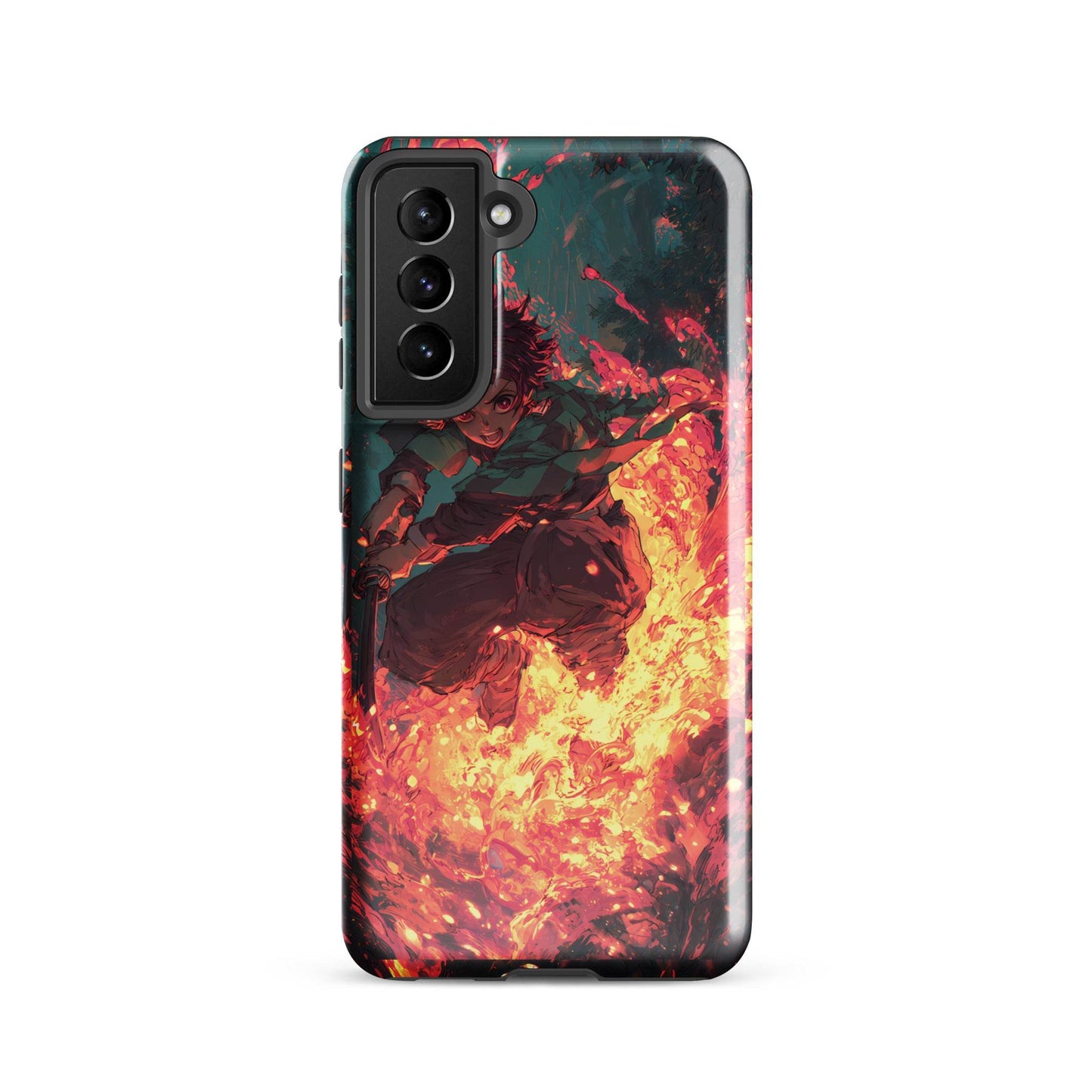 Tanjiro Kamado Hinokami Kagura, Demon Slayer Anime Tough case for Samsung® - Chromavolt