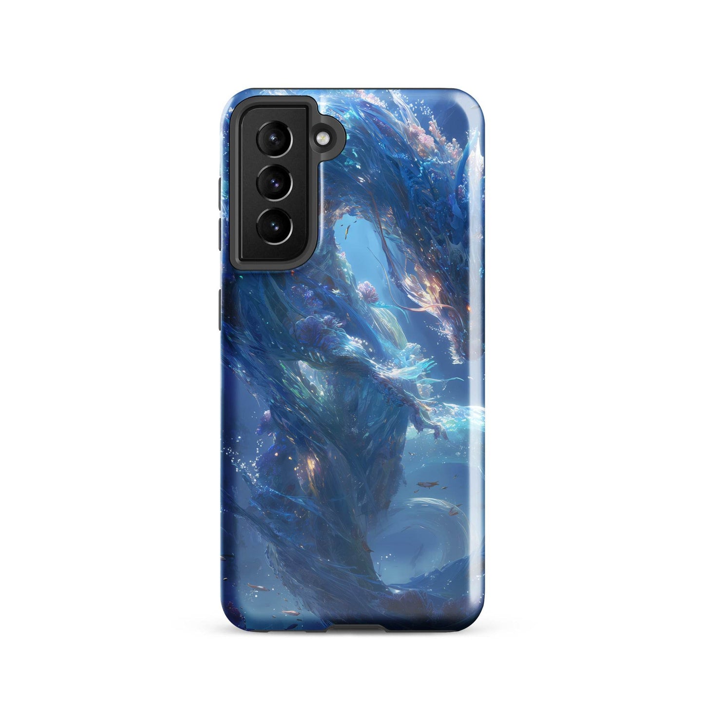 Water Dragon: The Serpent of Serenity Tough case for Samsung® - Chromavolt