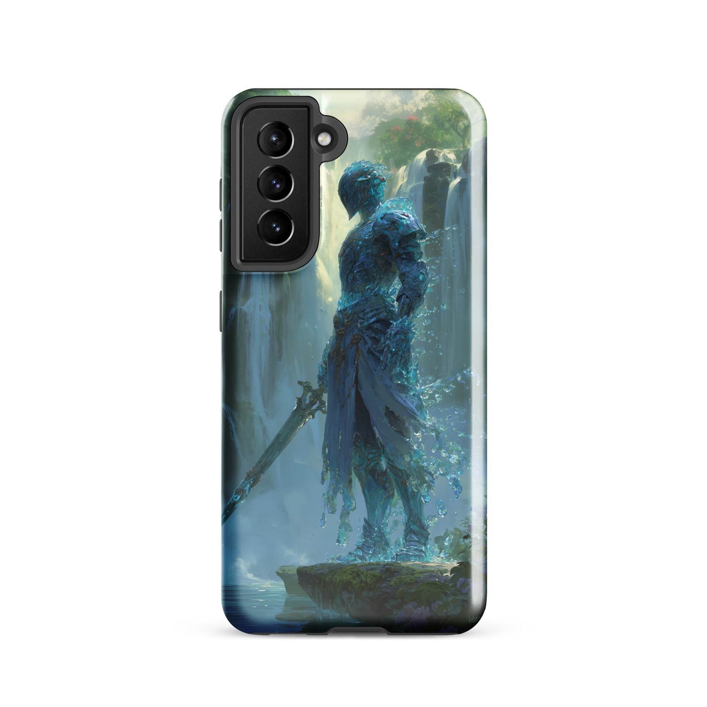 Water Elemental Knight, Original Anime Art Tough case for Samsung® - Chromavolt