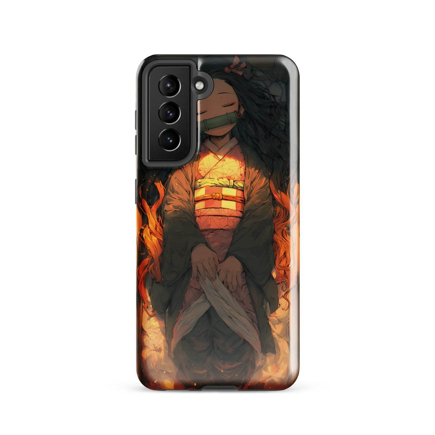 Sleeping Nezuko, Demon Slayer Anime Tough case for Samsung® - Chromavolt