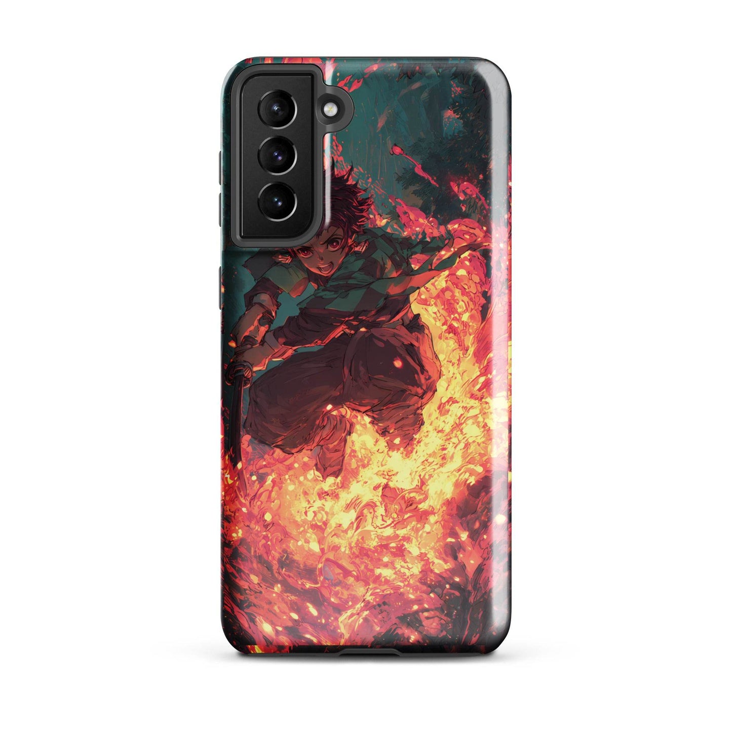 Tanjiro Kamado Hinokami Kagura, Demon Slayer Anime Tough case for Samsung® - Chromavolt