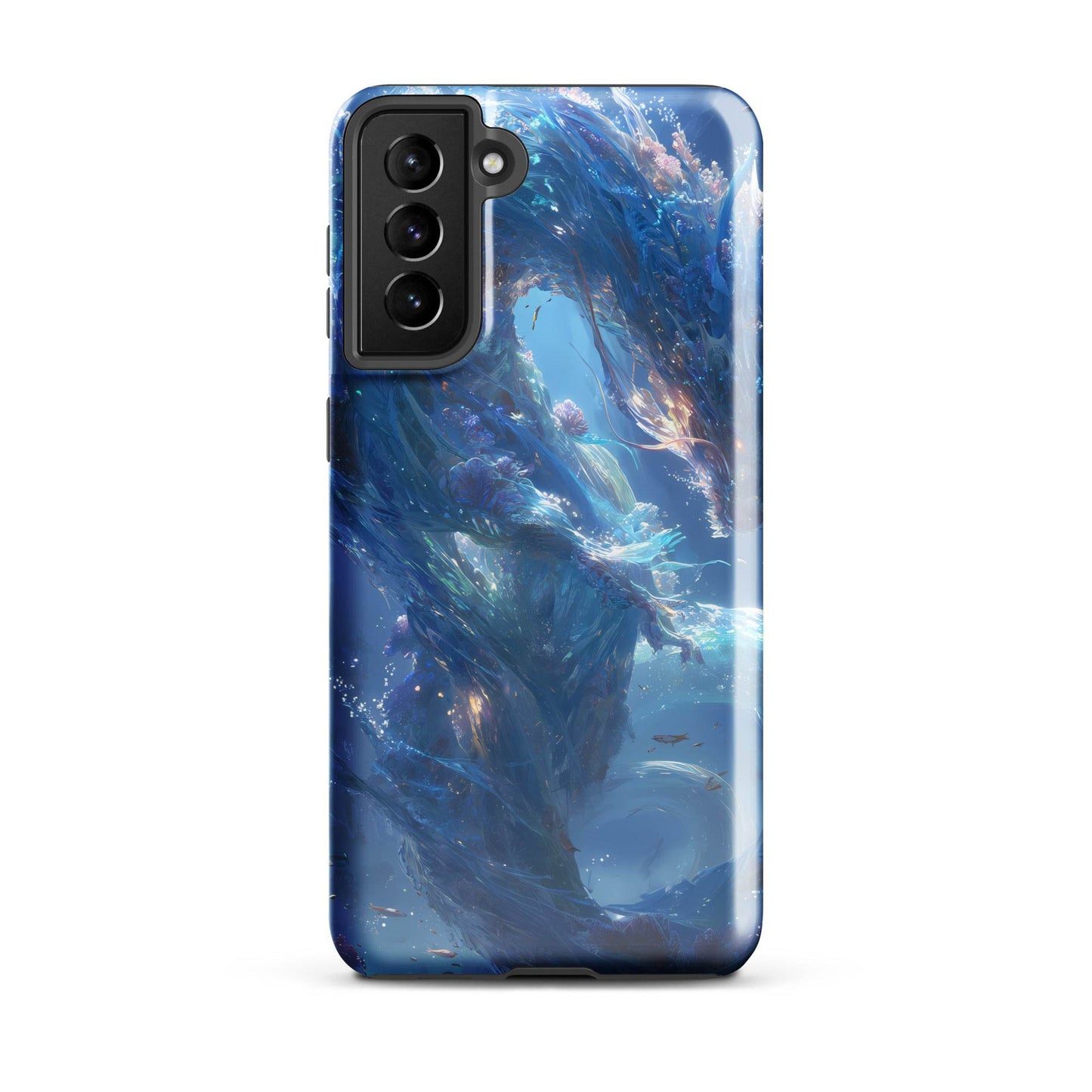 Water Dragon: The Serpent of Serenity Tough case for Samsung® - Chromavolt