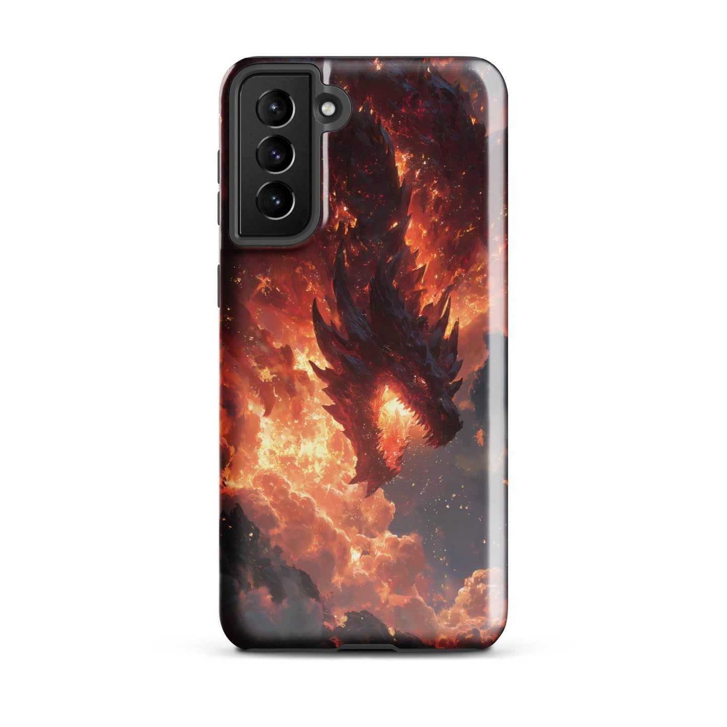Fire Dragon: The Inferno Sovereign Tough case for Samsung® - Chromavolt