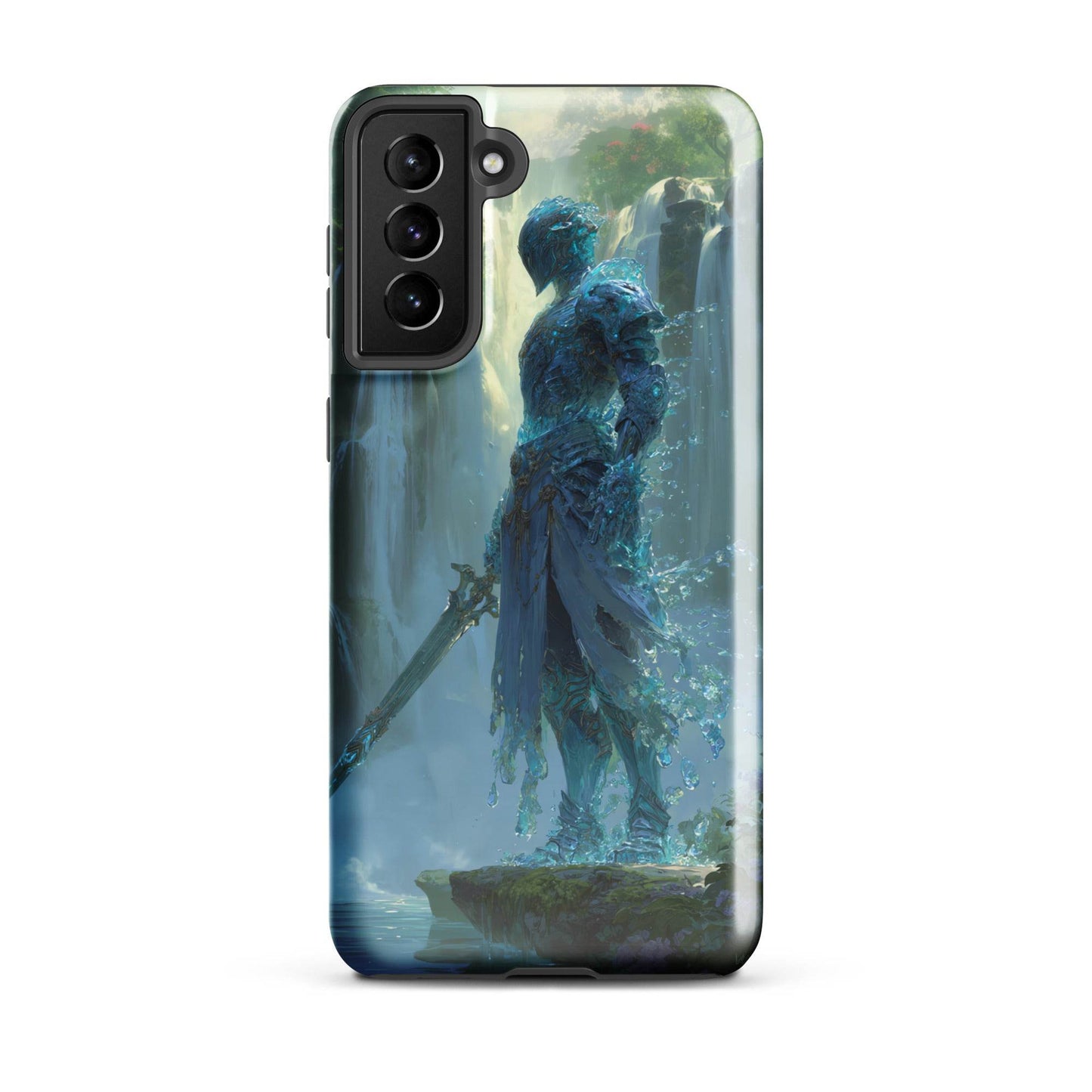 Water Elemental Knight, Original Anime Art Tough case for Samsung® - Chromavolt