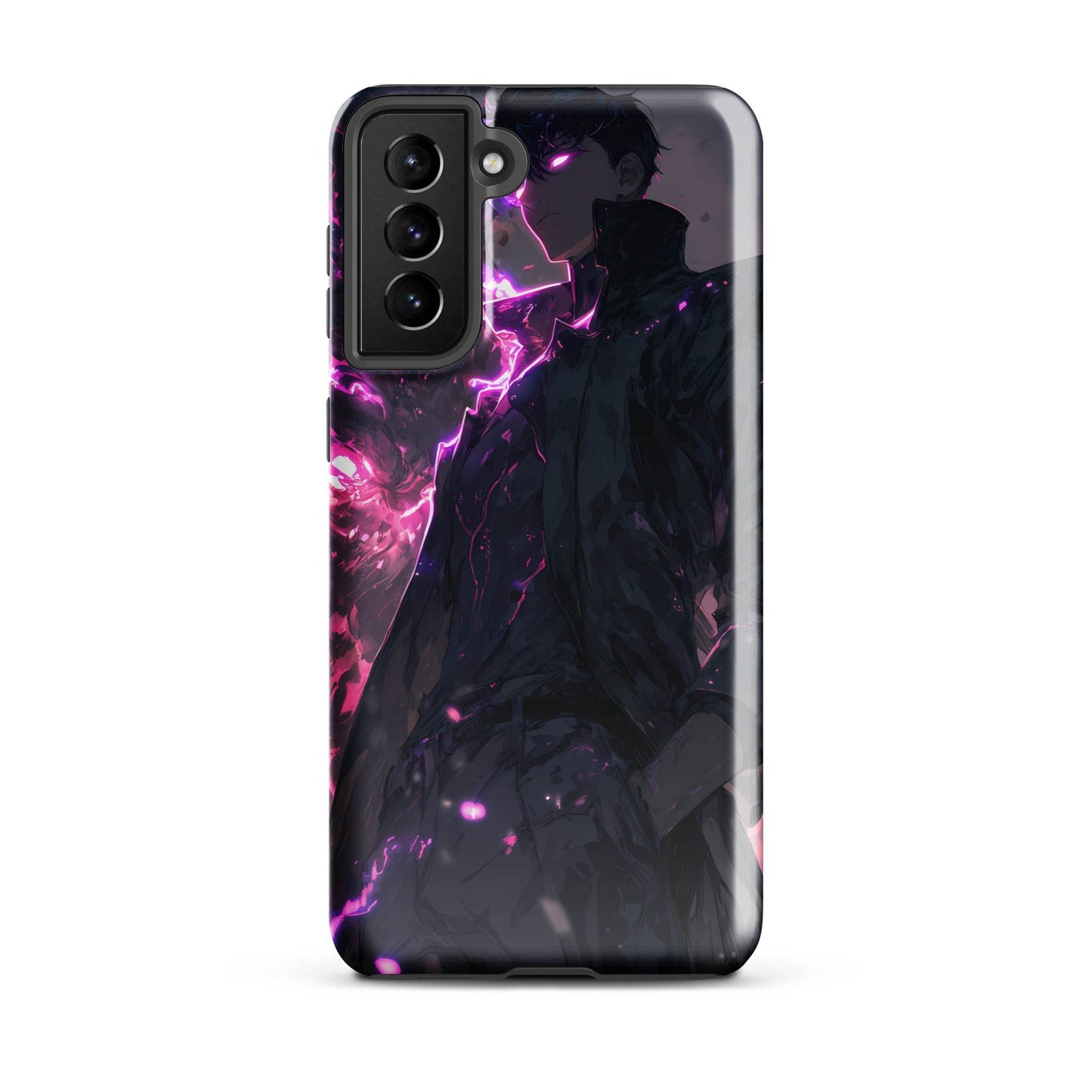 Solo Leveling Sung Jinwoo Shadow Monarch Anime Fan Art Tough case for Samsung® - Chromavolt