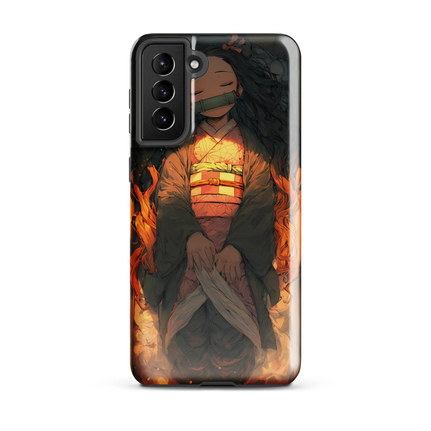 Sleeping Nezuko, Demon Slayer Anime Tough case for Samsung® - Chromavolt