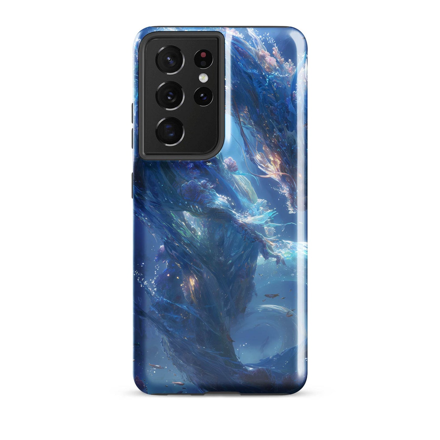Water Dragon: The Serpent of Serenity Tough case for Samsung® - Chromavolt