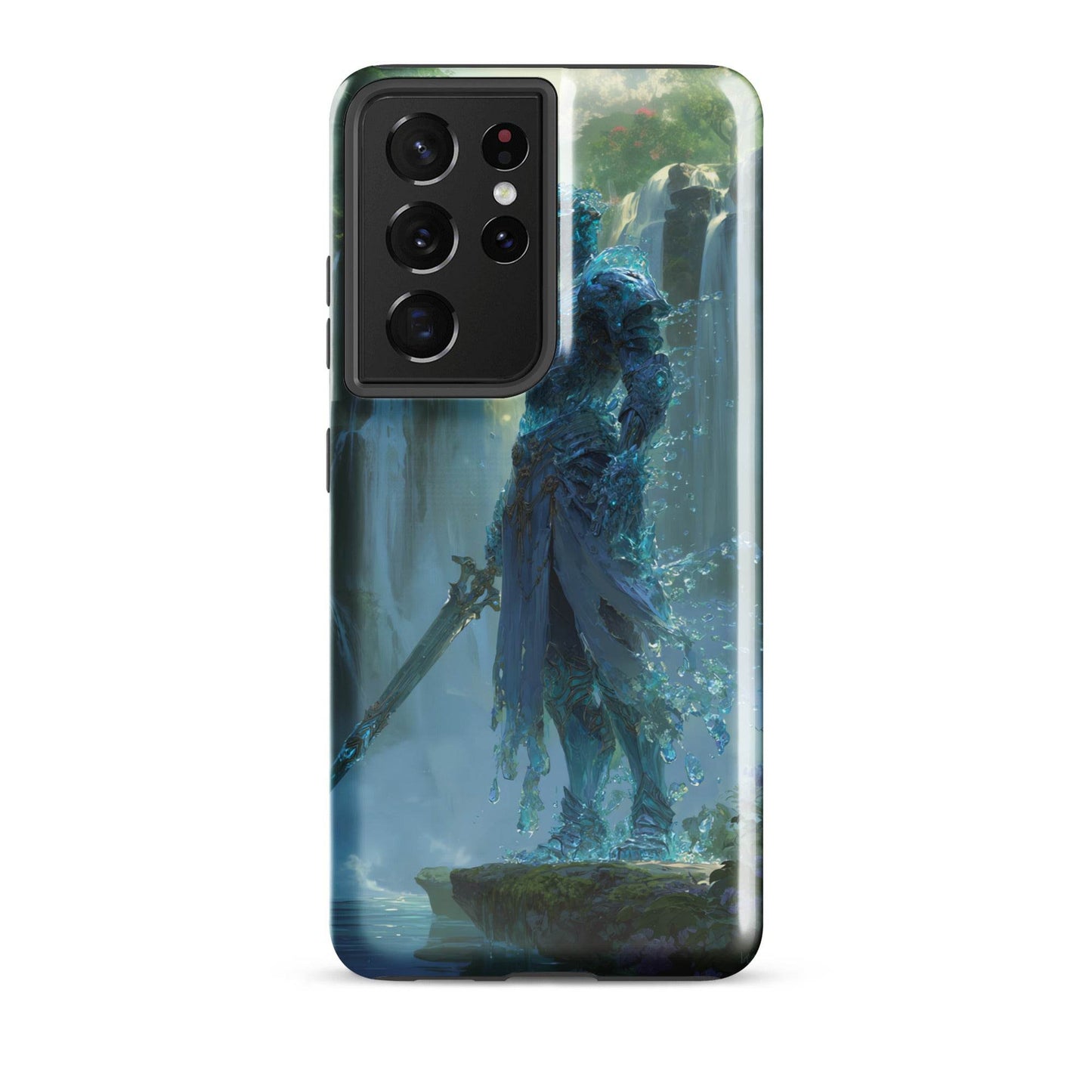 Water Elemental Knight, Original Anime Art Tough case for Samsung® - Chromavolt