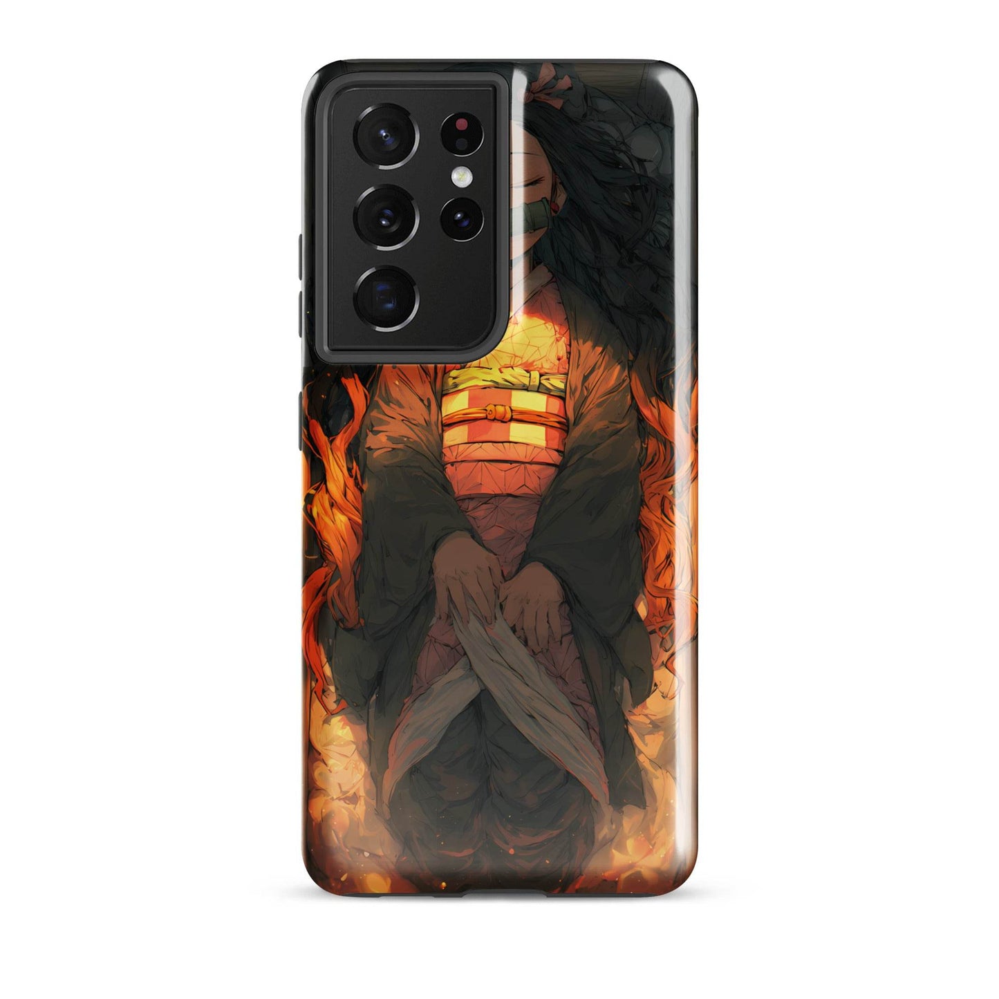 Sleeping Nezuko, Demon Slayer Anime Tough case for Samsung® - Chromavolt