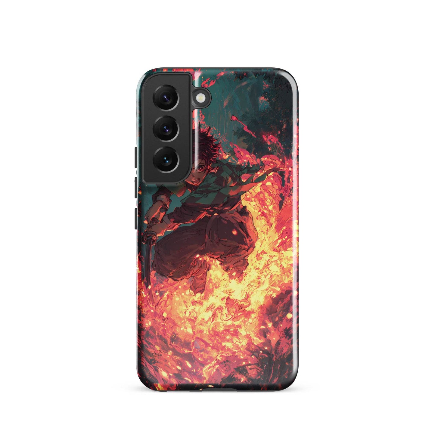 Tanjiro Kamado Hinokami Kagura, Demon Slayer Anime Tough case for Samsung® - Chromavolt