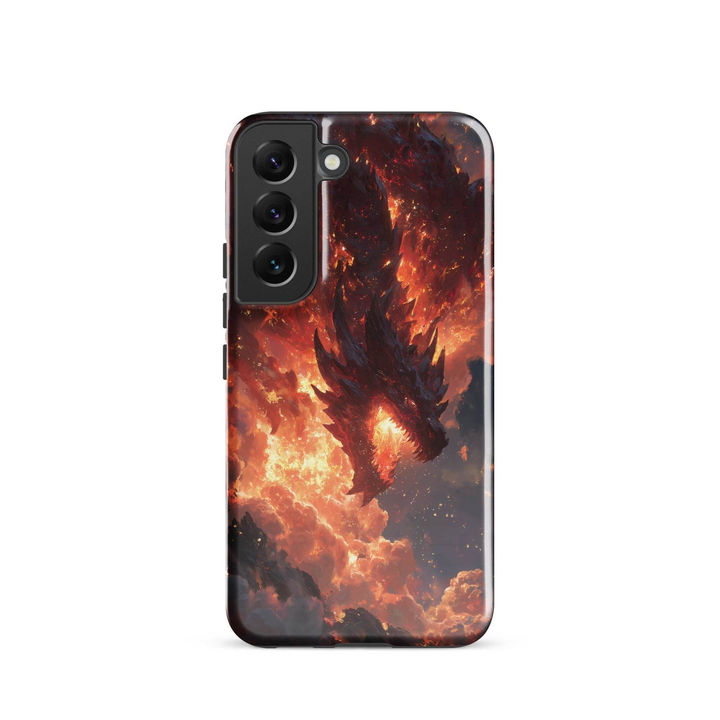 Fire Dragon: The Inferno Sovereign Tough case for Samsung® - Chromavolt